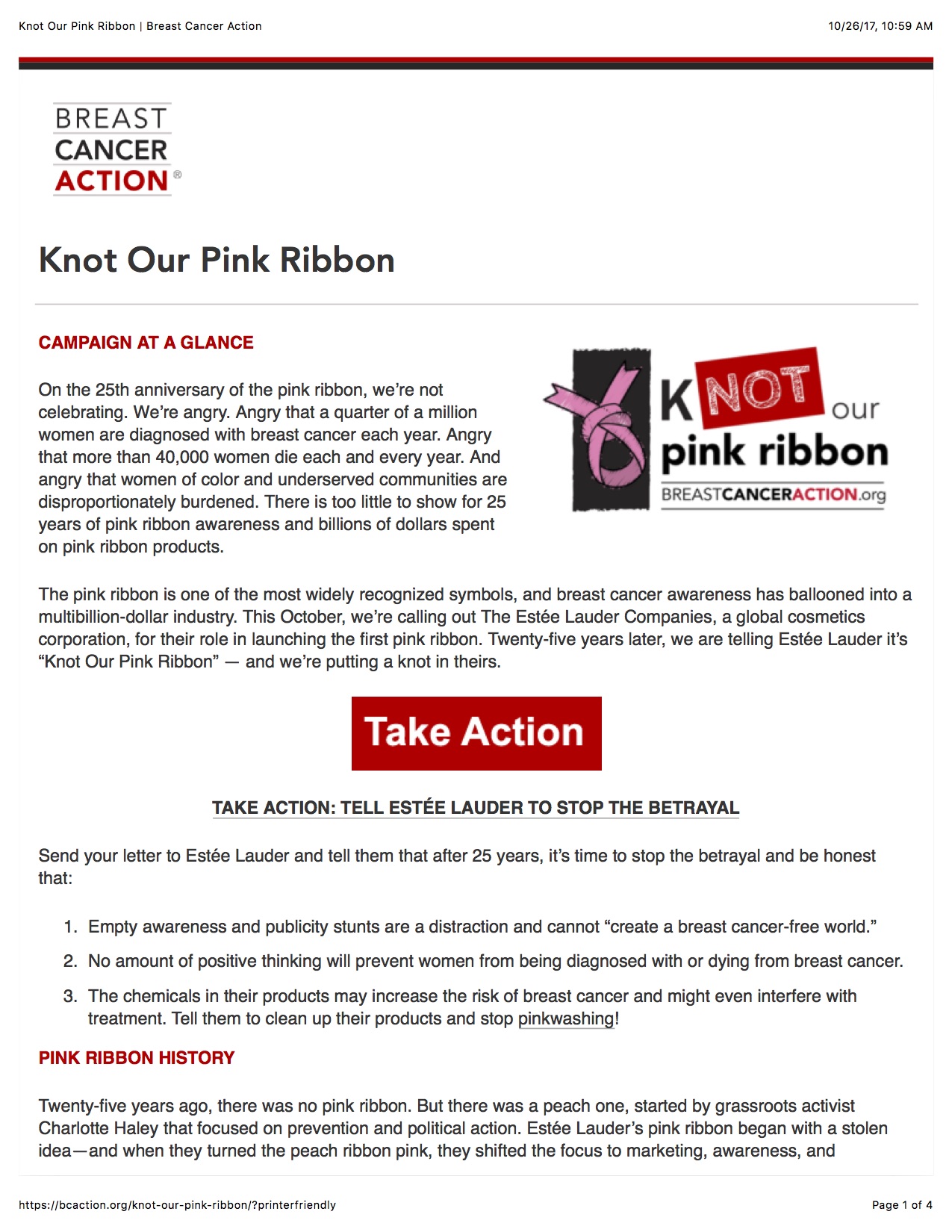 Knot Our Pink Ribbon 1 « Breast Cancer Consortium - Archives